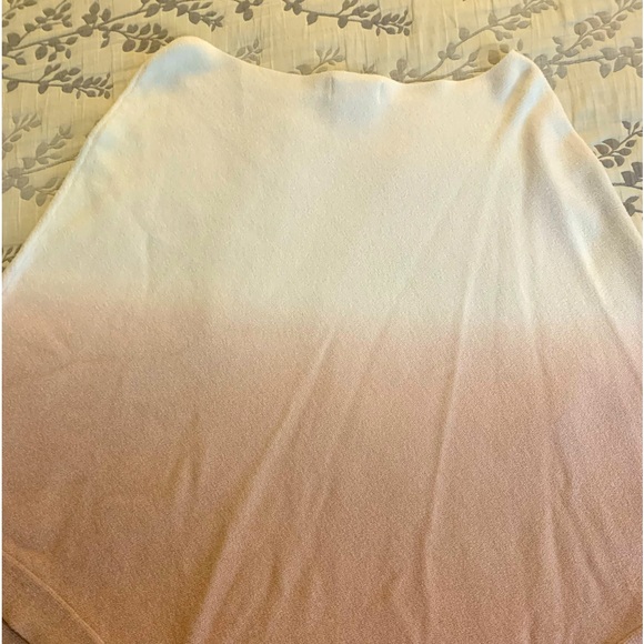 QVC Barefoot Dreams Cozychic Ultra Lite Ocean Breeze Poncho White Pink Ombré O/S - Picture 1 of 7